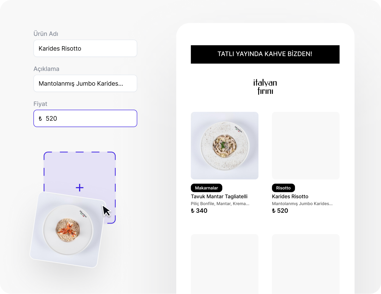 Ürün Bilgilerinizi Girin